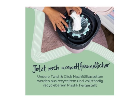 Windeleimer Twist & Click inklusive 4er-Pack Nachfüllkasetten