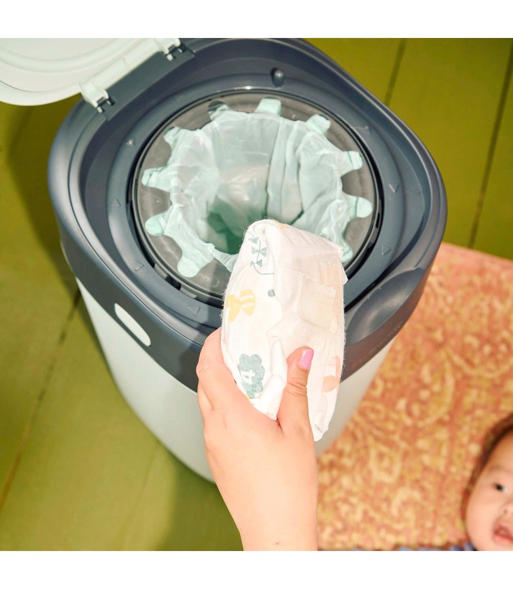 Windeleimer Twist & Click inklusive 4er-Pack Nachfüllkasetten