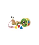 Nachziehspielzeug Schnecke aus Holz