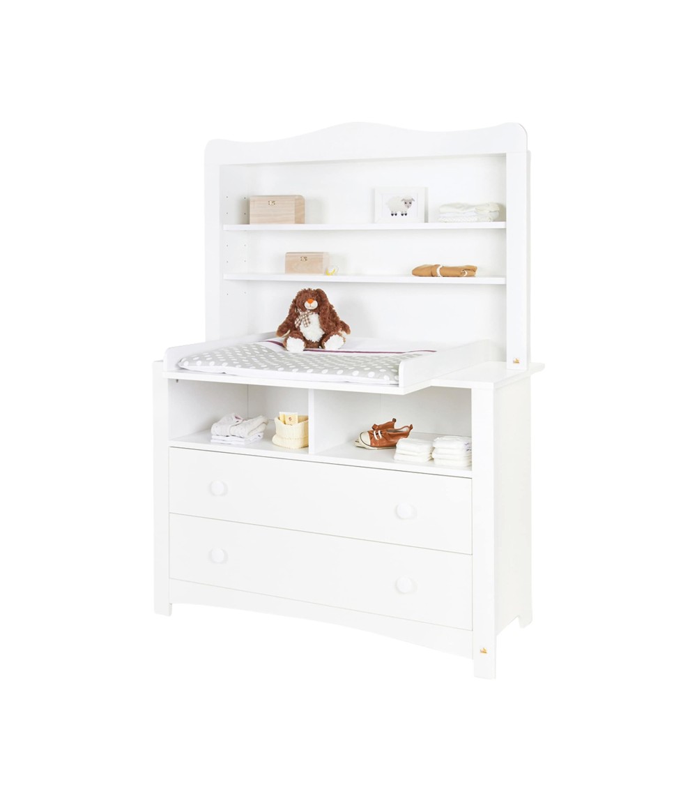 3-tlg. Babyzimmer Florentina extrabreit, inkl. extrabreitem Regalaufsa