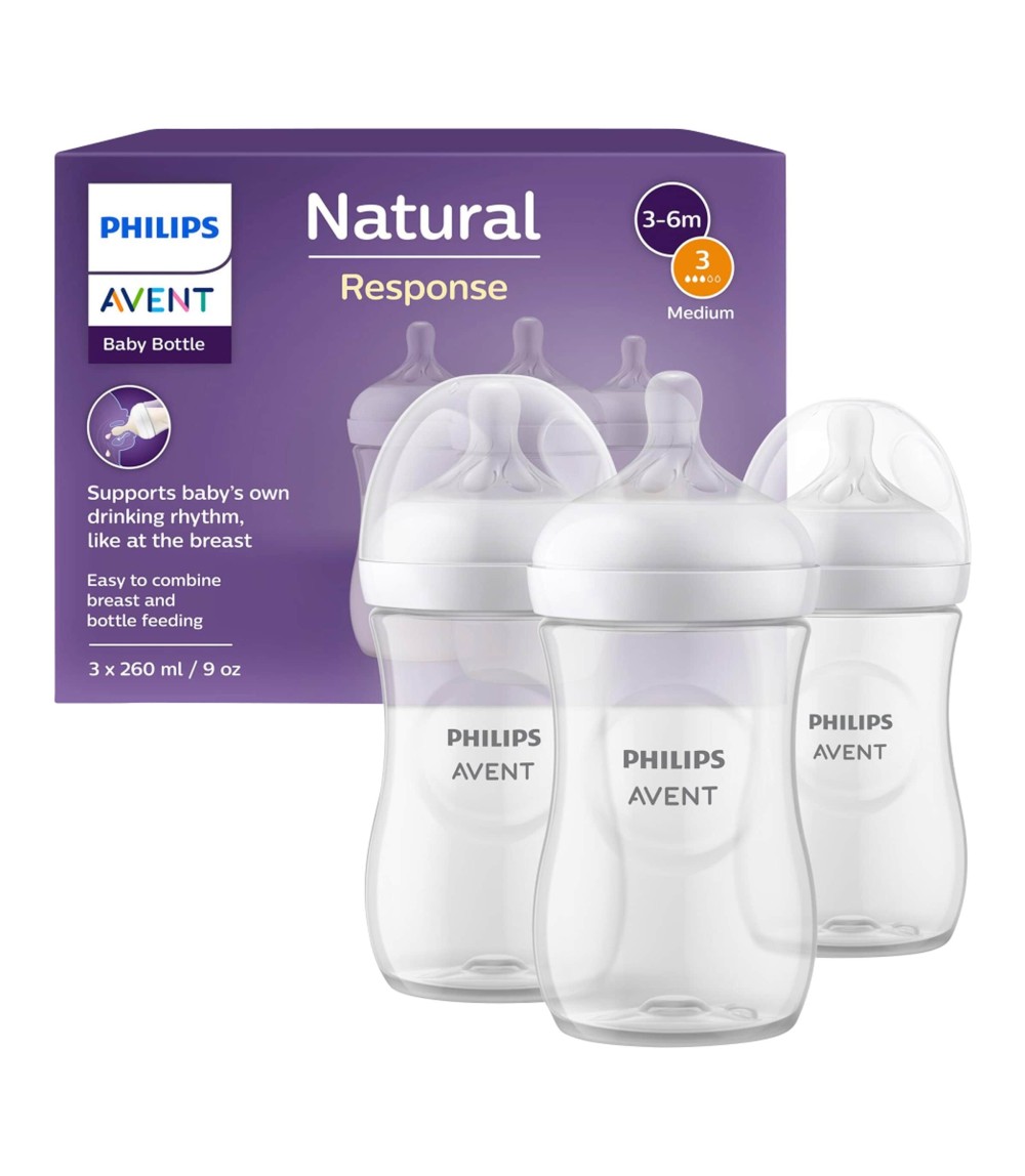 3er-Pack Babyflasche Natural Response