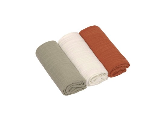 3er-Pack Mullwindeln 60x60 cm