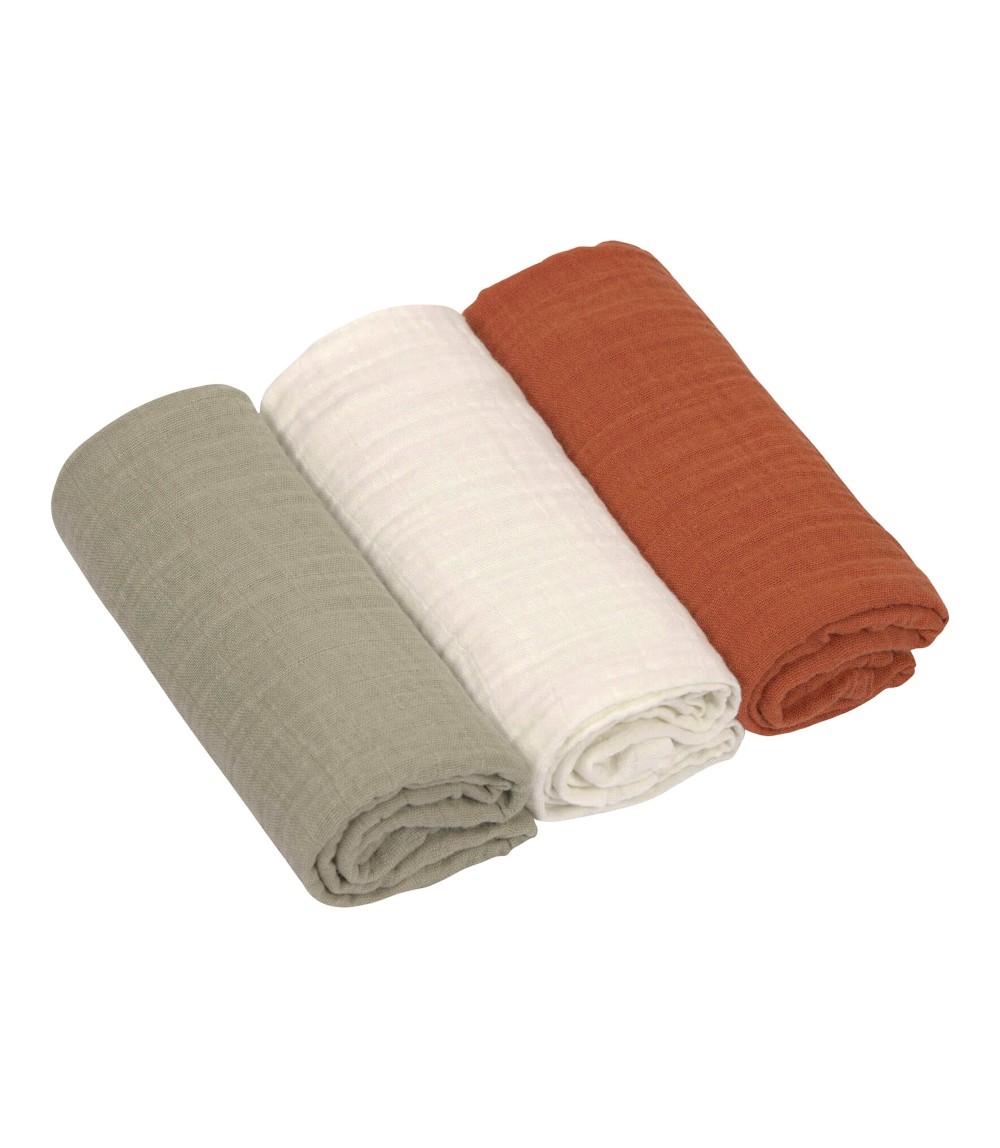 3er-Pack Mullwindeln 60x60 cm