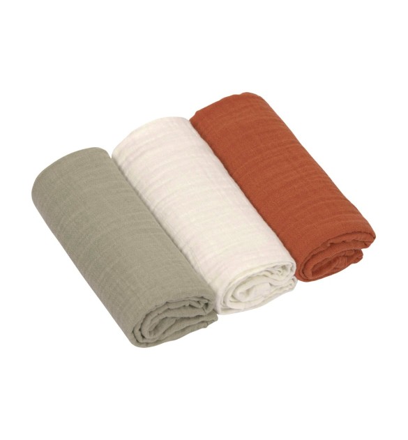 3er-Pack Mullwindeln 60x60 cm