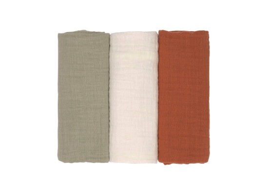 3er-Pack Mullwindeln 60x60 cm