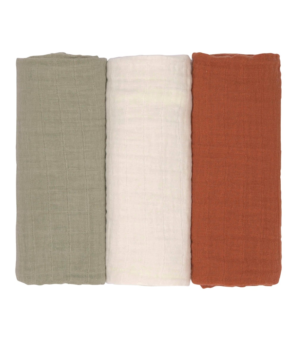 3er-Pack Mullwindeln 60x60 cm