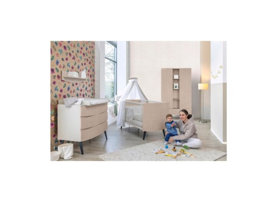 3-tlg. Babyzimmer Smile mit 2-türigem Kleiderschrank