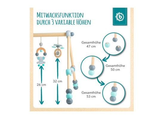 Spielbogen aus Holz Höhenverstellbar - ab Geburt