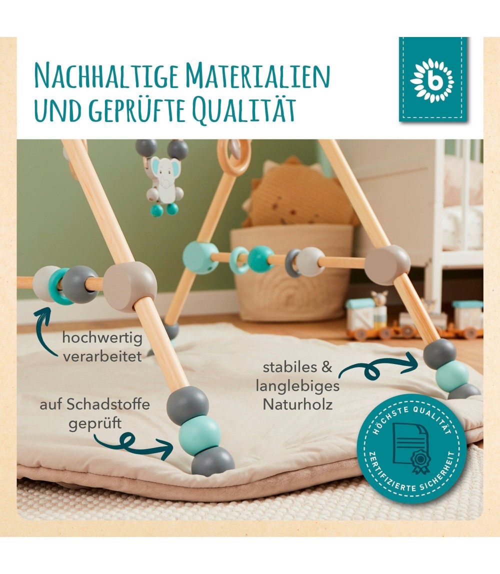 Spielbogen aus Holz Höhenverstellbar - ab Geburt