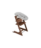 Bundle Treppenhochstuhl Eiche inkl. Newbornset light grey