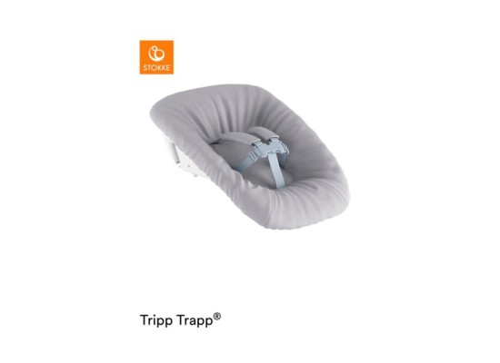 Bundle Treppenhochstuhl Eiche inkl. Newbornset light grey