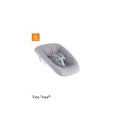Bundle Treppenhochstuhl Eiche inkl. Newbornset light grey