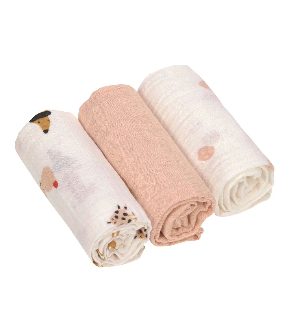 3er-Pack Mullwindeln 60x60 cm