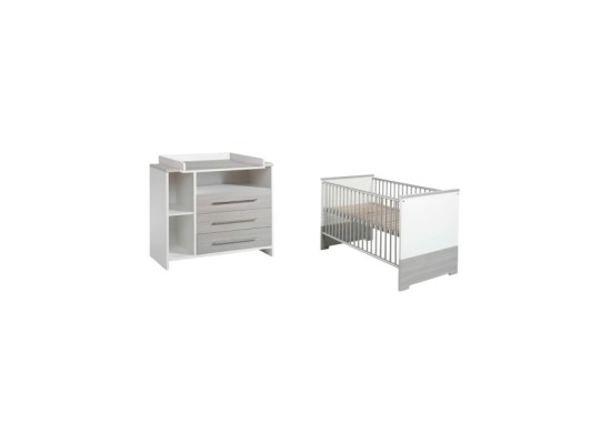 2-tlg. Babyzimmer Eco Silber