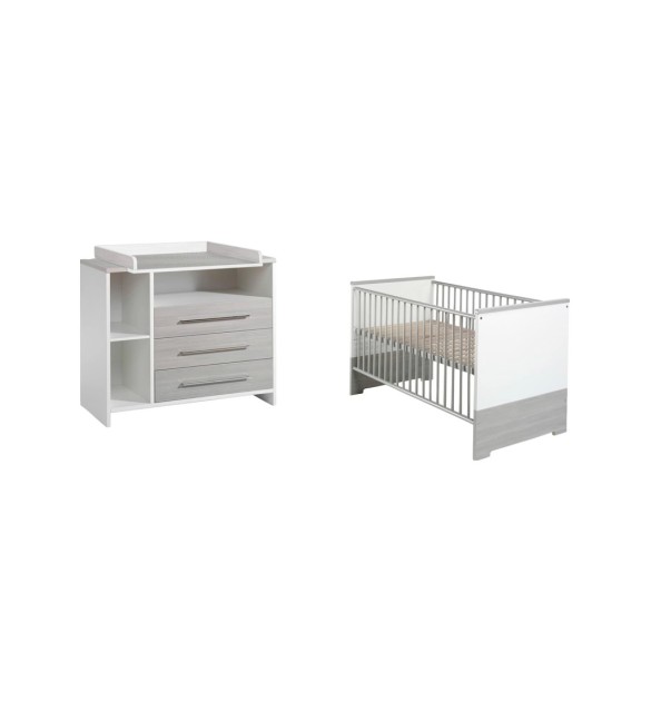 2-tlg. Babyzimmer Eco Silber