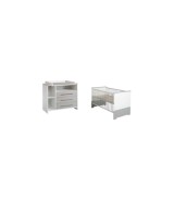 2-tlg. Babyzimmer Eco Silber