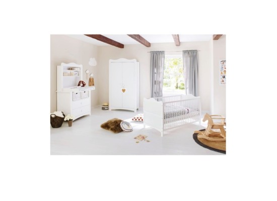 3-tlg. Babyzimmer Florentina breit mit Regal