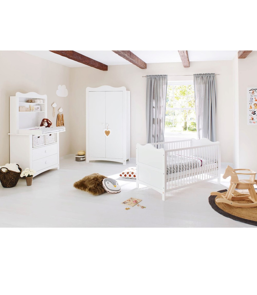 3-tlg. Babyzimmer Florentina breit mit Regal