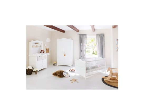 3-tlg. Babyzimmer Florentina breit mit Regal