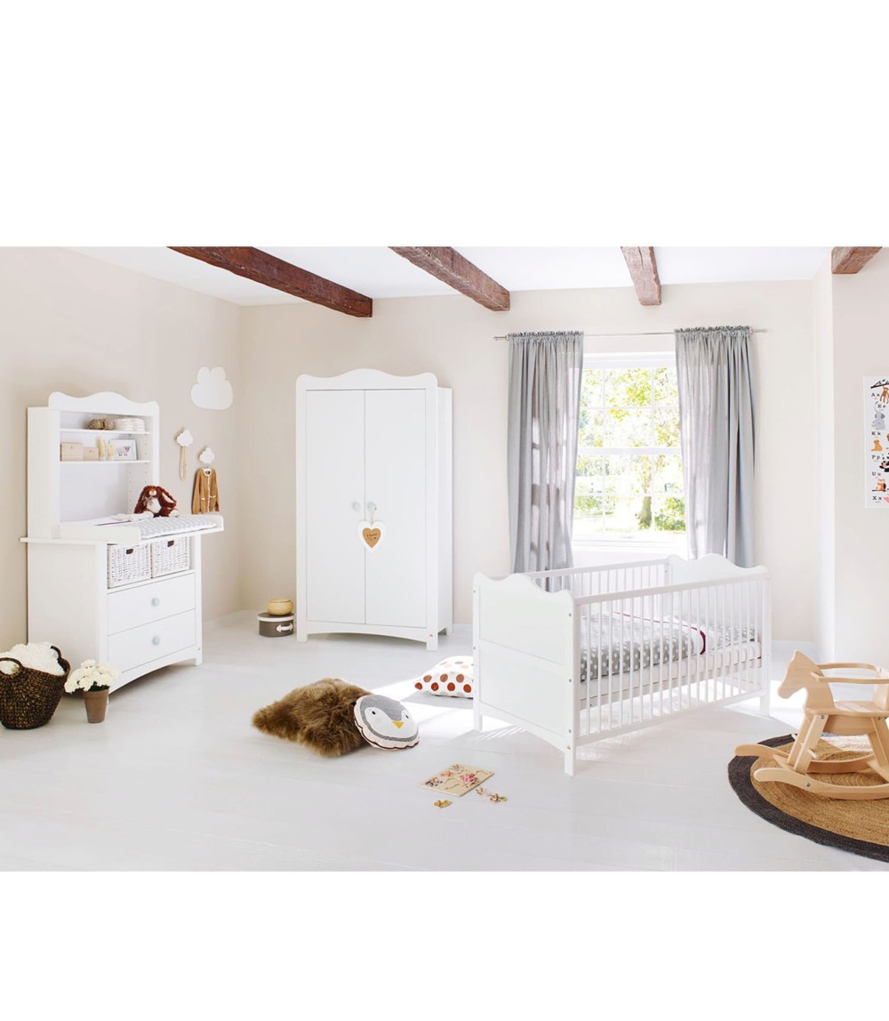 3-tlg. Babyzimmer Florentina breit mit Regal