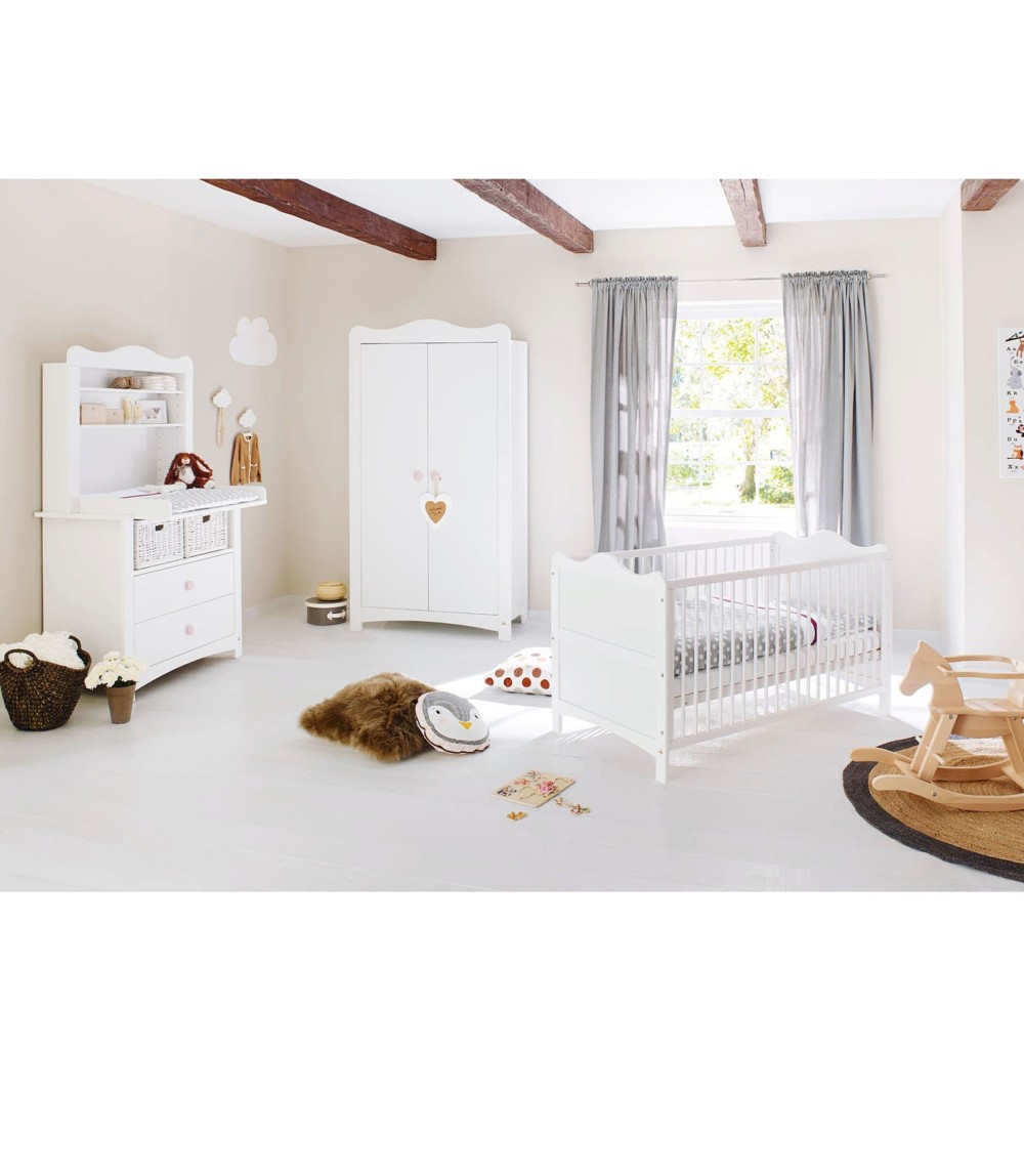 3-tlg. Babyzimmer Florentina breit mit Regal
