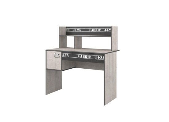 Kinder- und Jugendzimmer 5-tlg "Fabric 12" Esche-grau