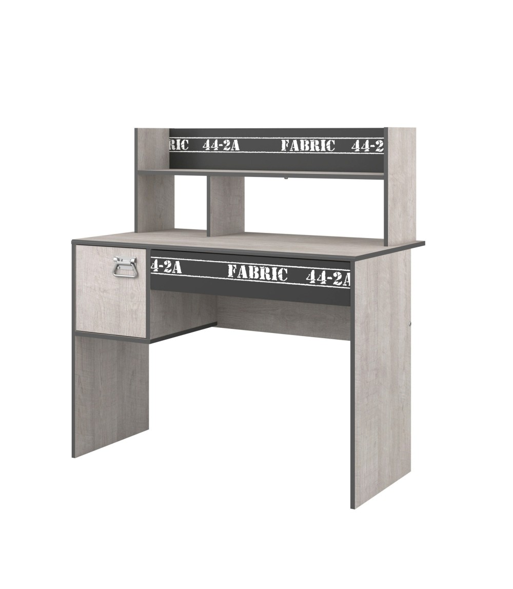 Kinder- und Jugendzimmer 5-tlg "Fabric 12" Esche-grau