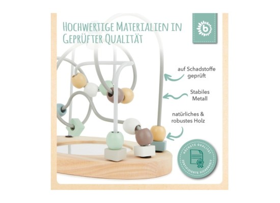 Motorikschleife mit Spiegel Mint - ab 12 Monate