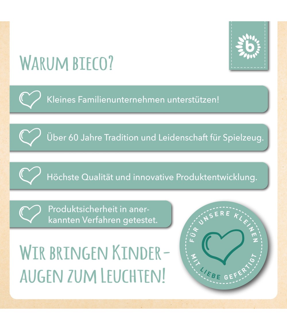 Motorikschleife mit Spiegel Mint - ab 12 Monate