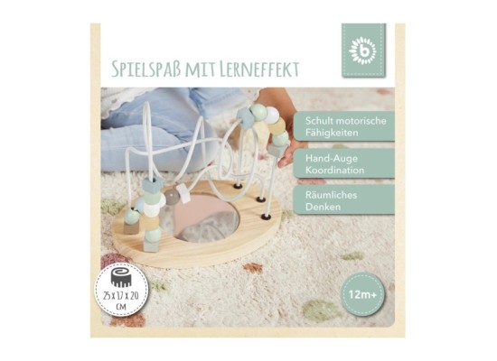 Motorikschleife mit Spiegel Mint - ab 12 Monate