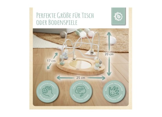 Motorikschleife mit Spiegel Mint - ab 12 Monate