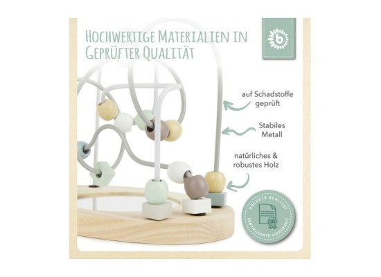 Motorikschleife mit Spiegel Mint - ab 12 Monate