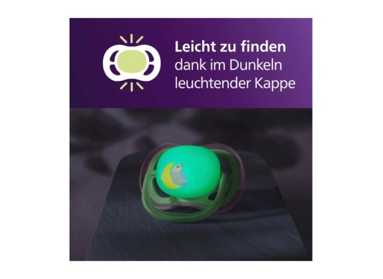2er-Pack Schnuller ultra air Nighttime, 6-18M