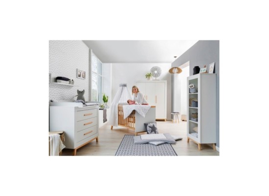 3-tlg. Babyzimmer Miami mit 3-türigem Kleiderschrank