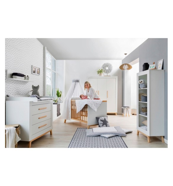 3-tlg. Babyzimmer Miami mit 3-türigem Kleiderschrank