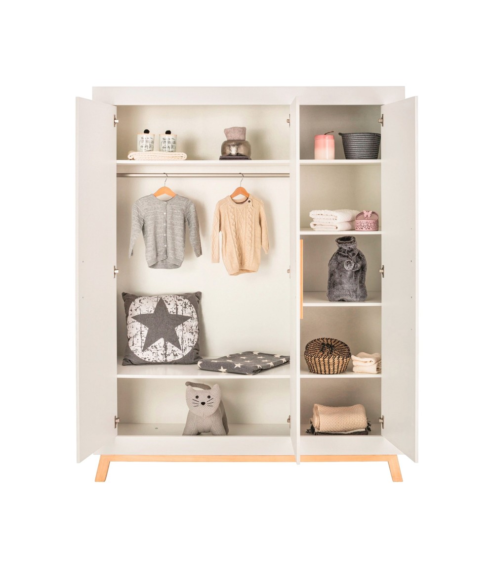3-tlg. Babyzimmer Miami mit 3-türigem Kleiderschrank