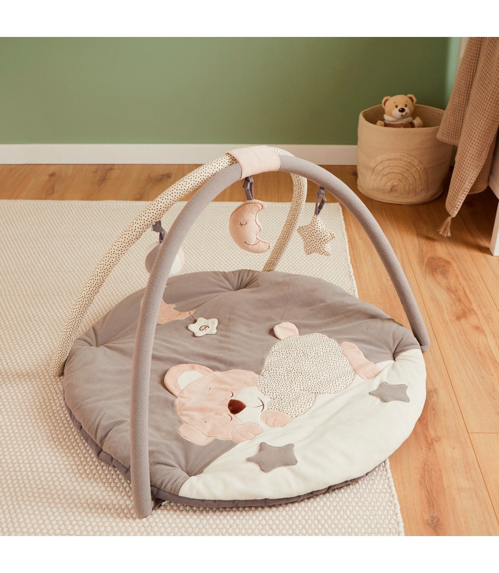 Krabbeldecke mit Spielbogen Plüsch - ab Geburt