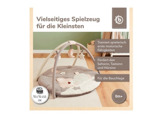 Krabbeldecke mit Spielbogen Plüsch - ab Geburt