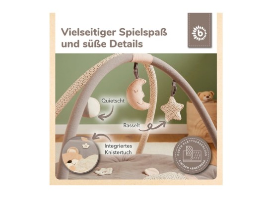 Krabbeldecke mit Spielbogen Plüsch - ab Geburt