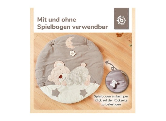 Krabbeldecke mit Spielbogen Plüsch - ab Geburt