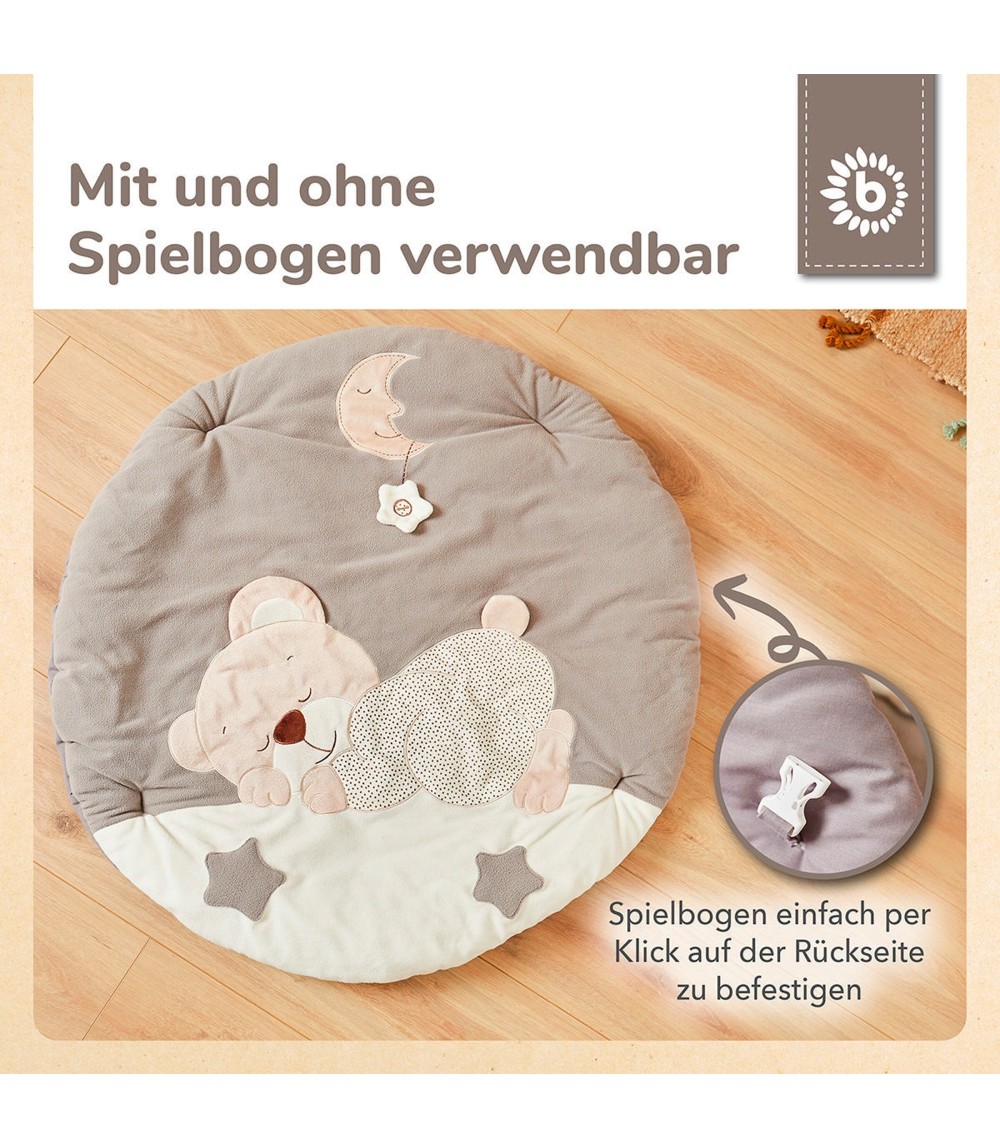 Krabbeldecke mit Spielbogen Plüsch - ab Geburt