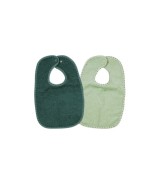 2er-Pack Lätzchen mit Druckknopf 26x40 cm