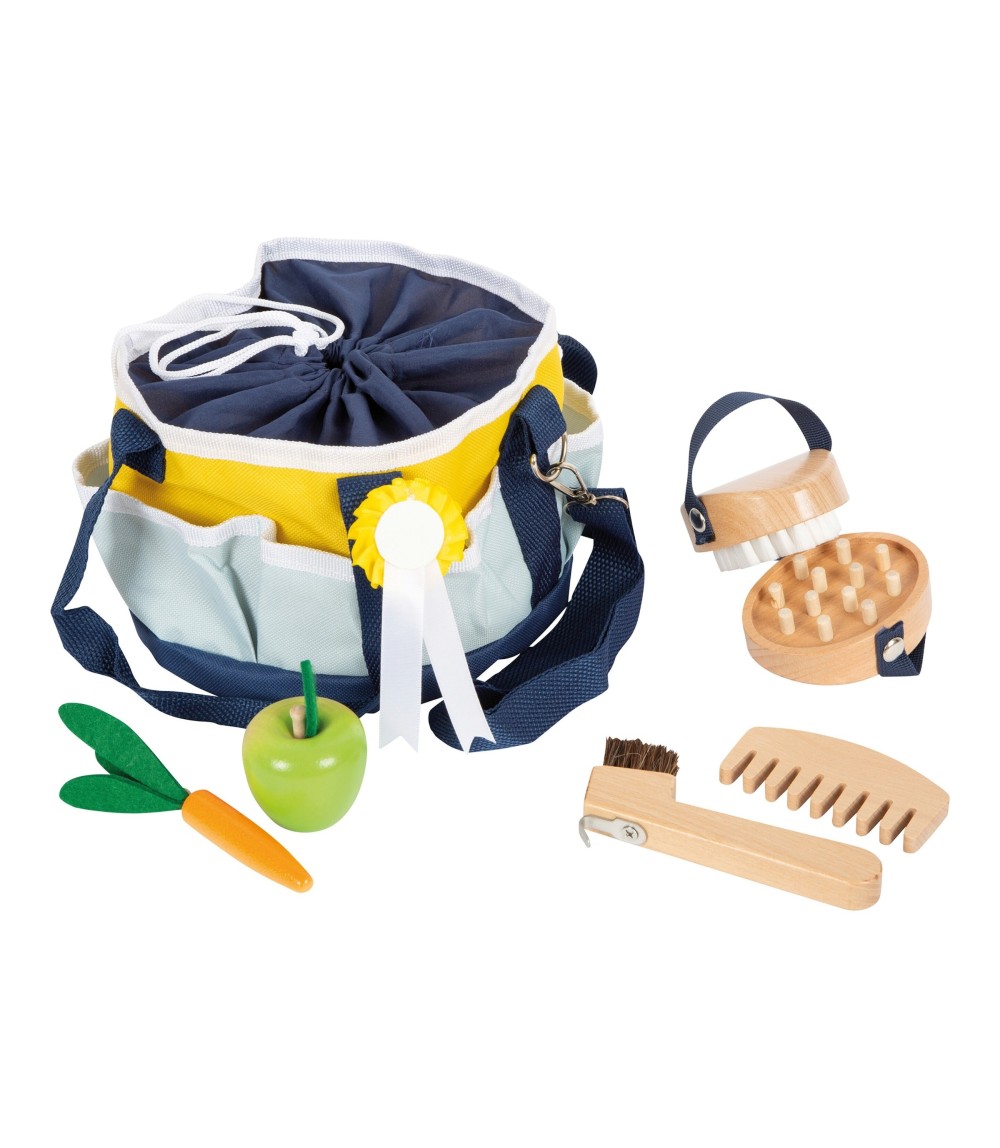 Spielzeug Pferdepflege-Set mit Tasche