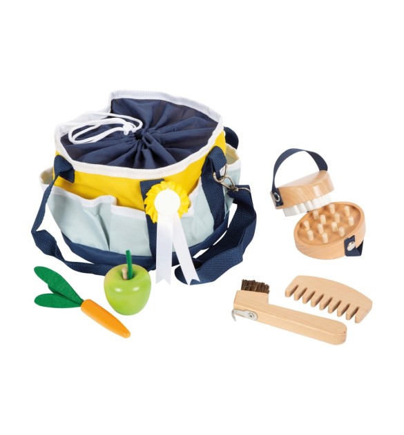 Spielzeug Pferdepflege-Set mit Tasche