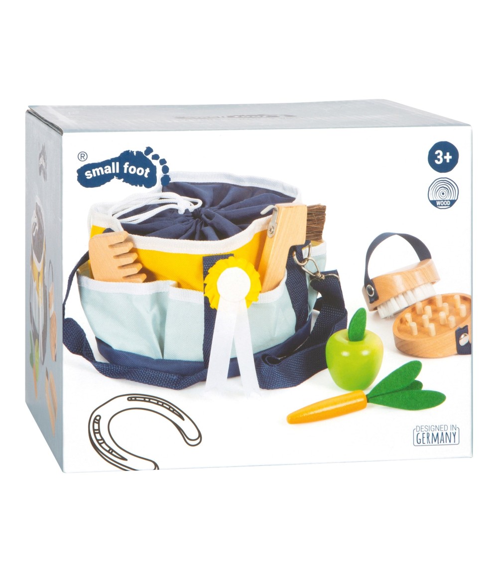 Spielzeug Pferdepflege-Set mit Tasche