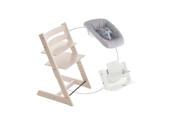 Bundle Treppenhochstuhl inkl. Newbornset Light Grey & Babyset