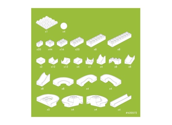Kugelbahn Baukasten maxi 213-tlg.