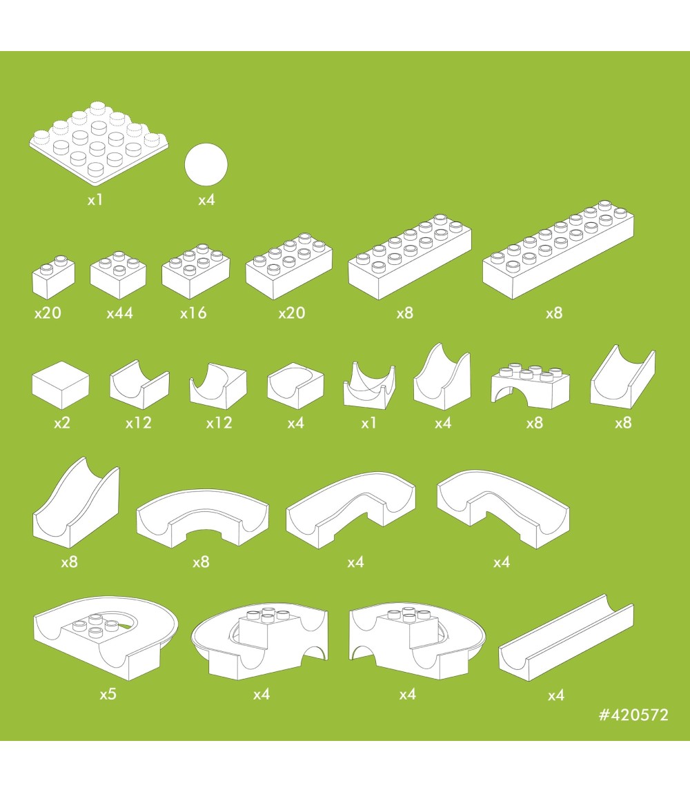 Kugelbahn Baukasten maxi 213-tlg.