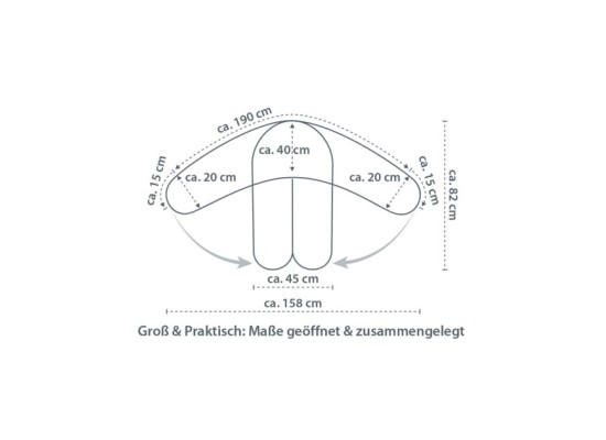 Stillkissenbezug  Musselin 190 cm