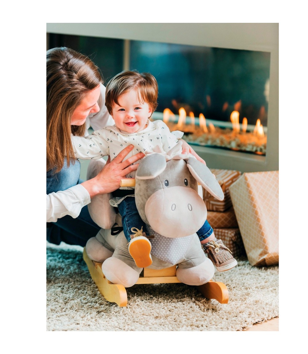 Schaukeltier Esel Cappuccino